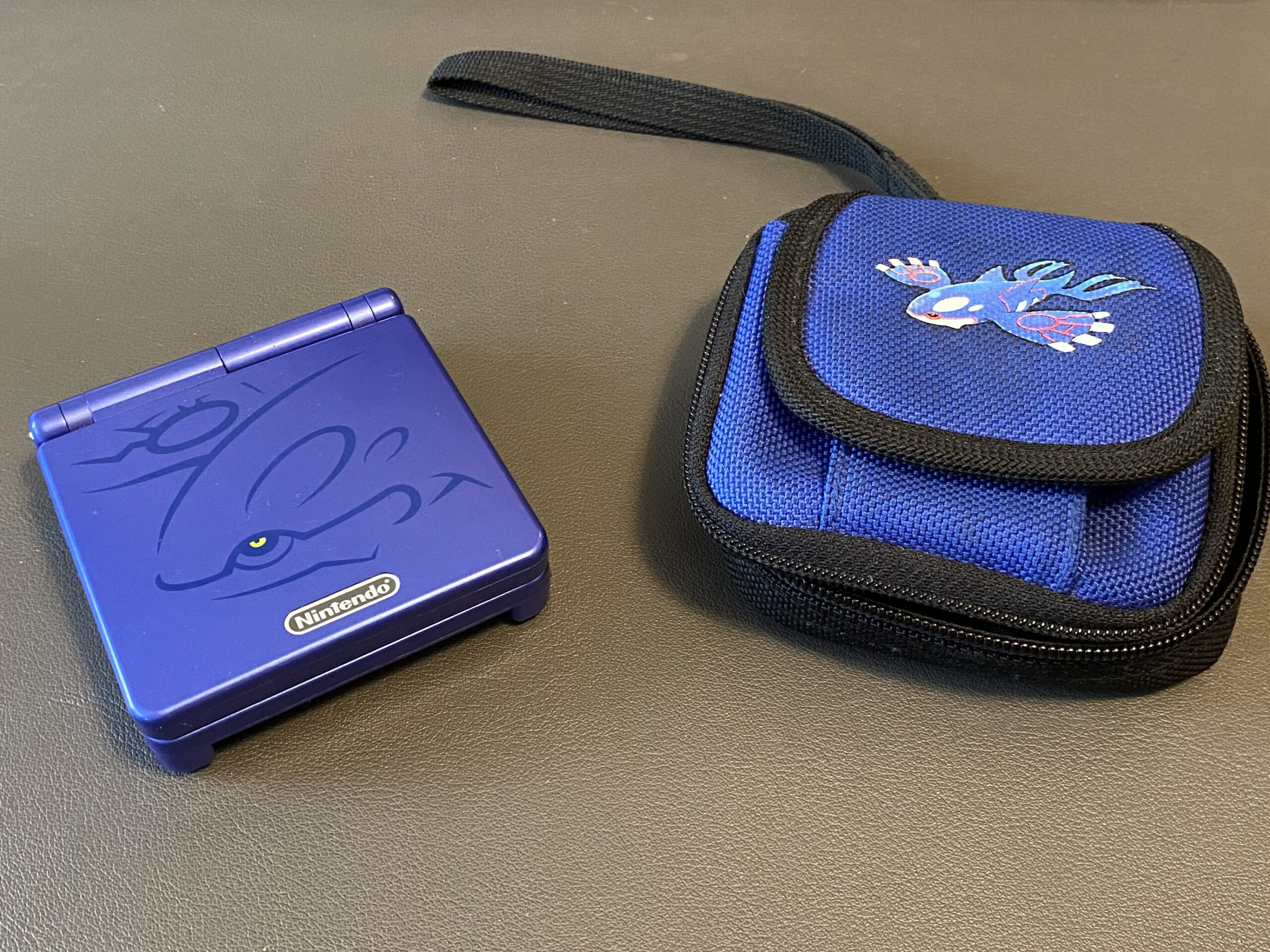 Gameboy Advance SP Kyogre Special Edition mit Tasche